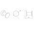 Одинарный крючок  TECNO 192557:Чертеж 
