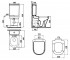 Унитаз компакт  ANTIK AN360.001+SET.UA001+KC3631.00:Чертеж 