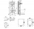 Унитаз с инсталляцией 3 в 1  ELEGANT EG321-11CB00E-0000+099949:Чертеж 