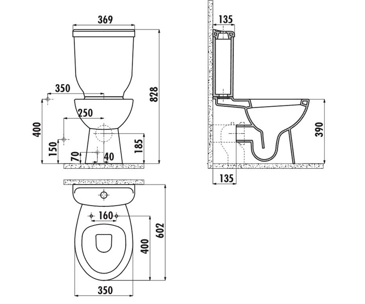 Чаша от компакта  SEDEF SD318-11CB00E-0000:Чертеж 