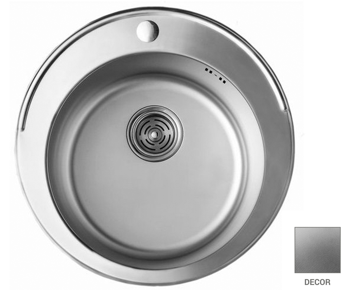 Мийка кругла 48 см CRYSTAL  UA 7103 ZS DECOR UA 7103 ZS DECOR