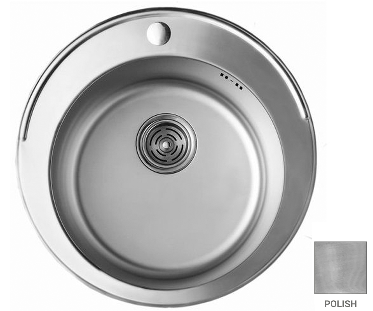 Мийка кругла 48 см CRYSTAL  UA 7103 ZS POLISH UA 7103 ZS POLISH