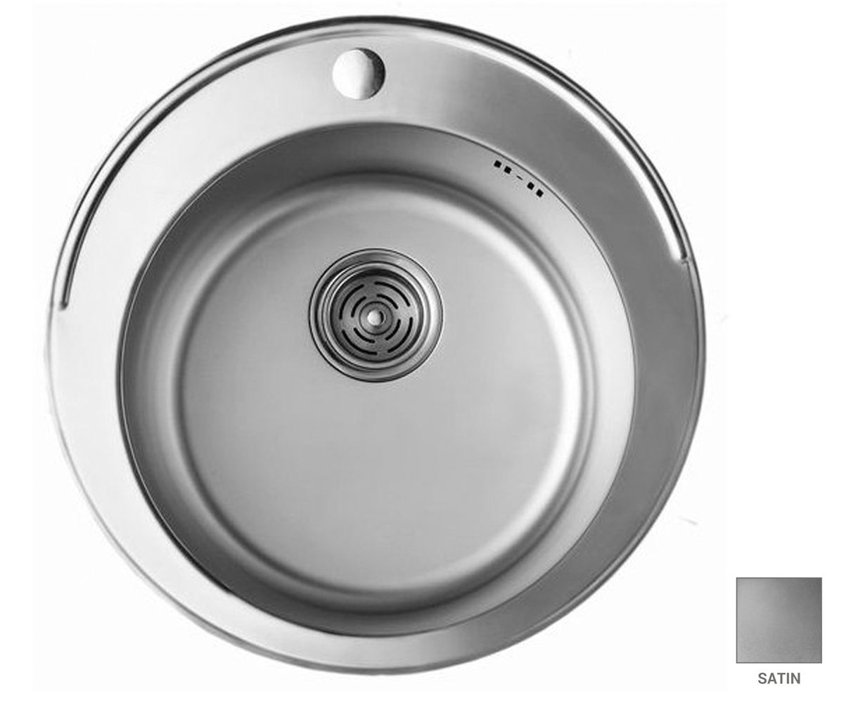 Мийка кругла 48 см CRYSTAL  UA 7103 ZS SATIN UA 7103 ZS SATIN