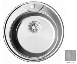 Мийка кругла 49 см CRYSTAL  UA 7104 ZS POLISH