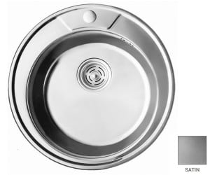 Мийка кругла 49 см CRYSTAL  UA 7104 ZS SATIN