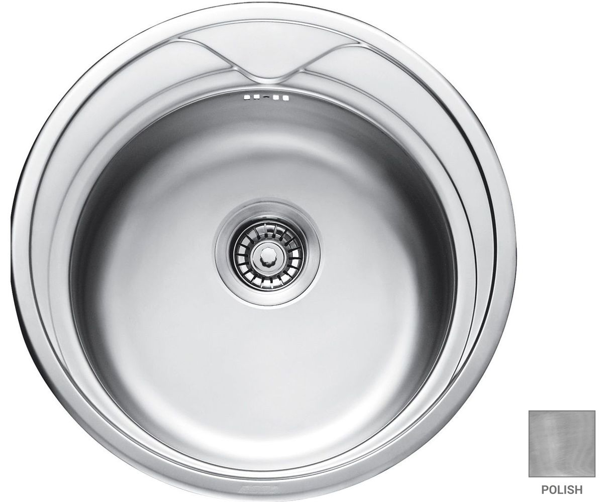 Кругла мийка 51 см CRYSTAL  UA 7109 ZS POLISH UA 7109 ZS POLISH