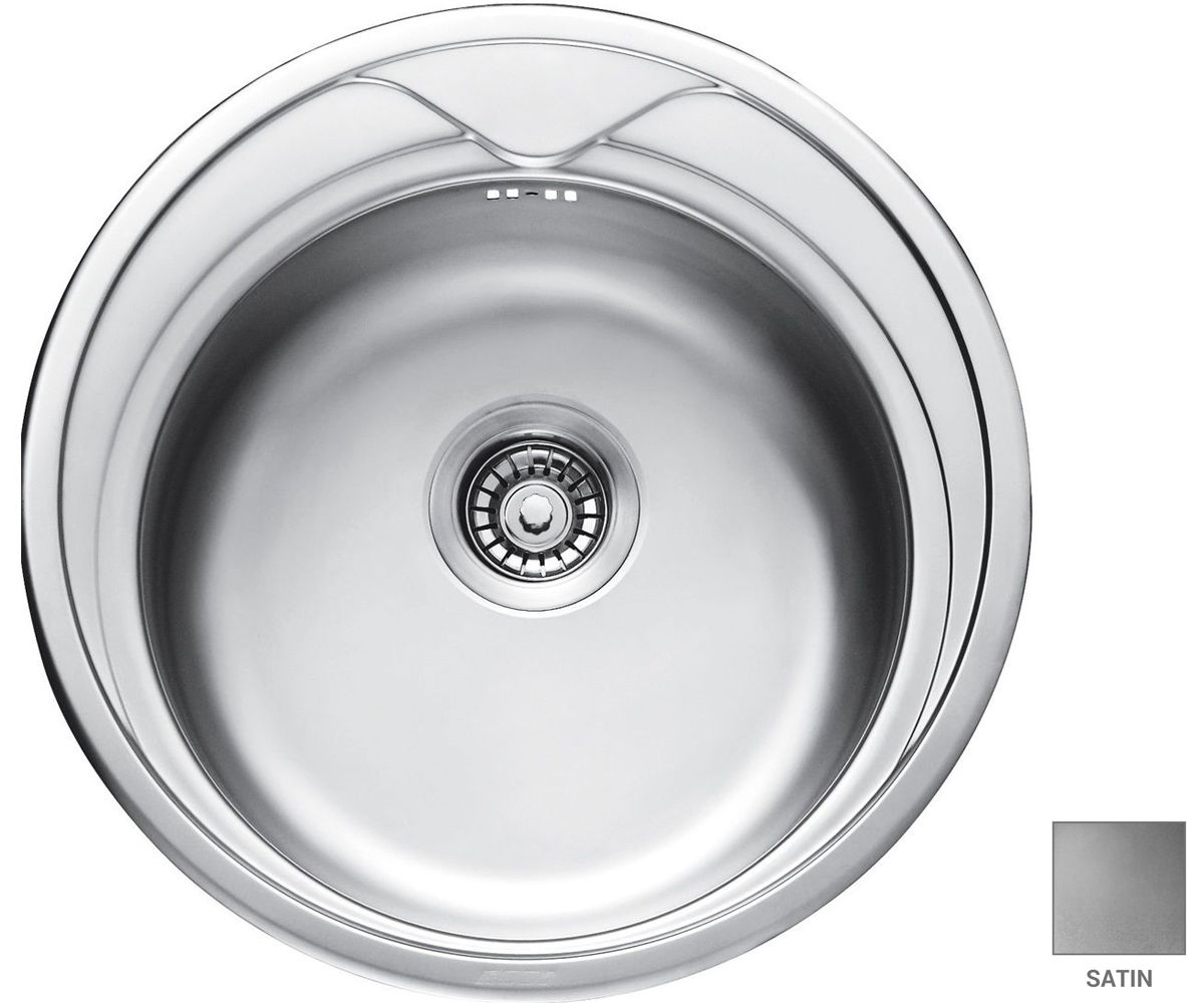 Кругла мийка 51 см CRYSTAL  UA 7109 ZS SATIN UA 7109 ZS SATIN