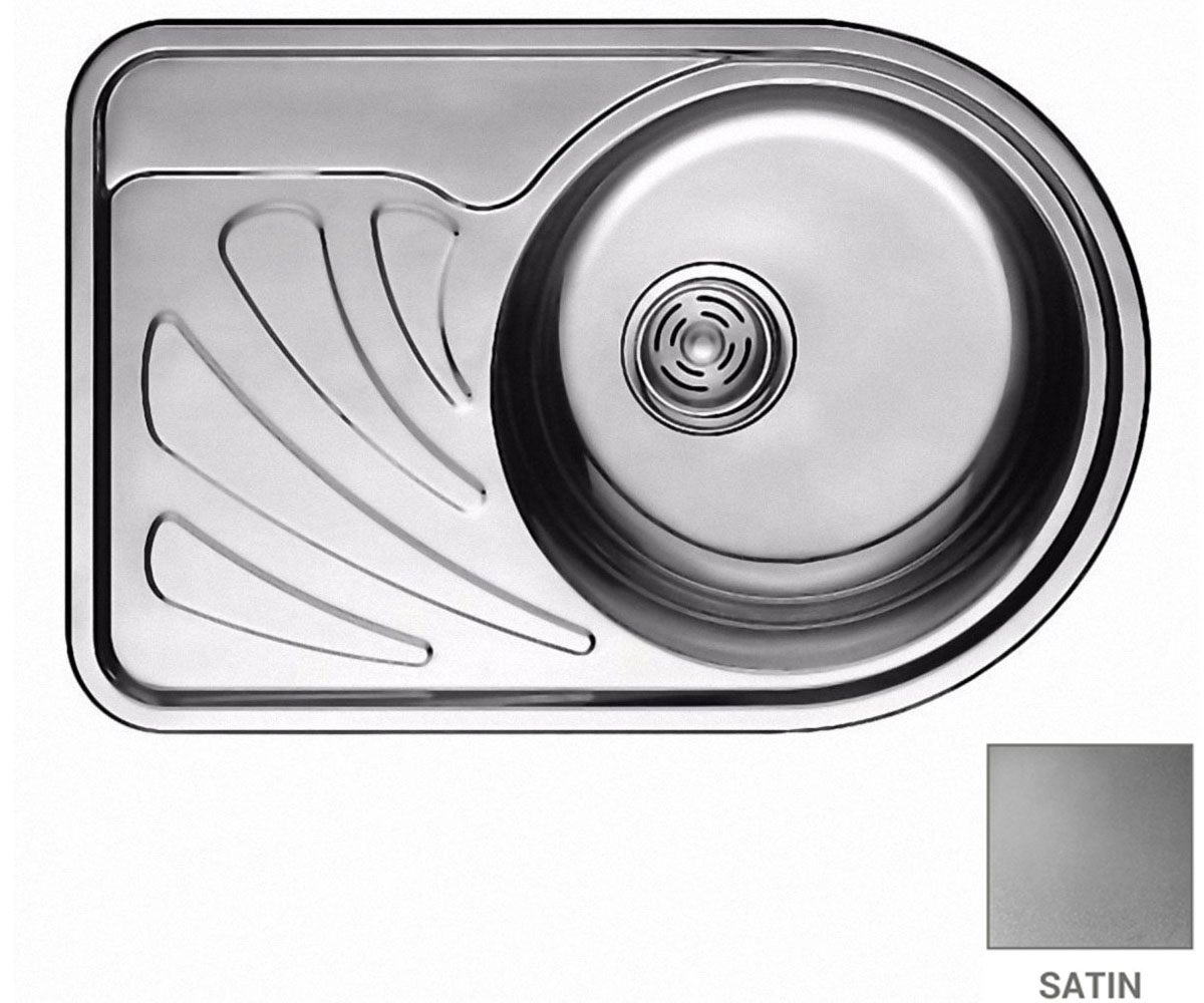 Мийка правобічна CRYSTAL  UA 7111 ZS SATIN RIGHT UA 7111 ZS SATIN RIGHT