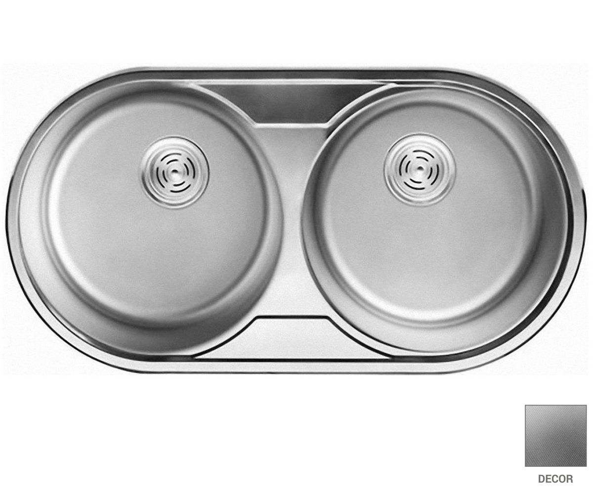 Мийка кухонна на дві чаші CRYSTAL  UA 7113 ZS DECOR UA 7113 ZS DECOR