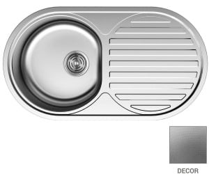 Овальна мийка 79 см CRYSTAL  UA 7114 ZS DECOR
