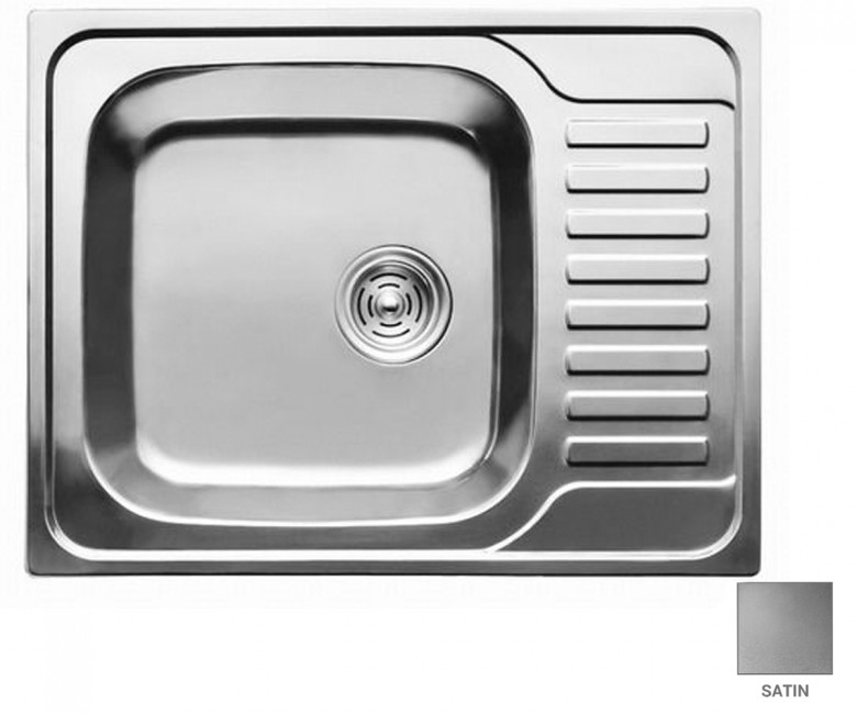 Мийка прямокутна CRYSTAL  UA 7201 ZS SATIN UA 7201 ZS SATIN