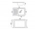 Прямоугольная мойка  UA 7203 ZS DECOR:Чертеж 