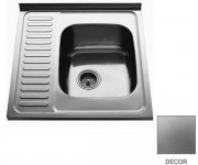 Мойка на тумбу правая 60 см CRISTAL  UA 7402 ZS DECOR RIGHT