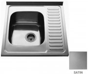 Мийка на тумбу ліва 60 см CRYSTAL  UA 7402 ZS SATIN LEFT