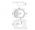 Мойка с крылом 63 см  UA 7704 ZS POLISH:Чертеж 