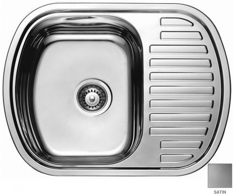 Мийка з крилом 63 см CRYSTAL  UA 7704 ZS SATIN UA 7704 ZS SATIN