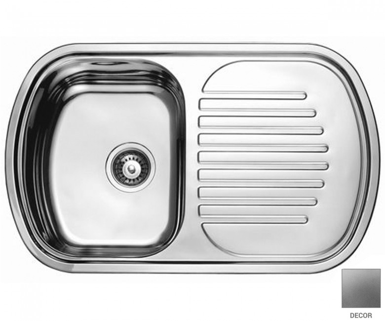 Мийка прямокутна 80 см CRYSTAL  UA 7705 ZS DECOR UA 7705 ZS DECOR