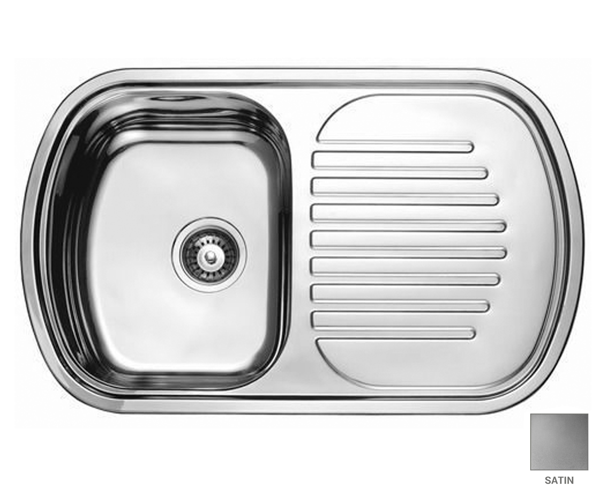 Мийка прямокутна 80 см CRYSTAL  UA 7705 ZS SATIN UA 7705 ZS SATIN