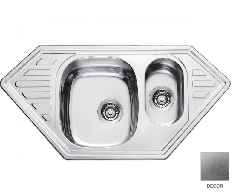 Кутова мийка 100 см CRYSTAL  UA 7802 ZS DECOR UA 7802 ZS DECOR
