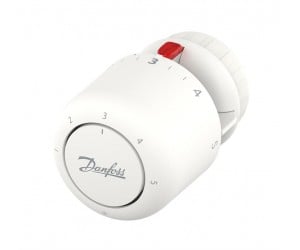 Термостатичний елемент Danfoss Aero, RA, +7...28 °C, Click, вбудований датчик, білий  DANFOSS 015G4594