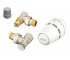 Комплект термостатичний Danfoss Regus RA + RA-FN + RLV-S бокове підкл, 1/2 кутовий DANFOSS  015G5301 015G5301