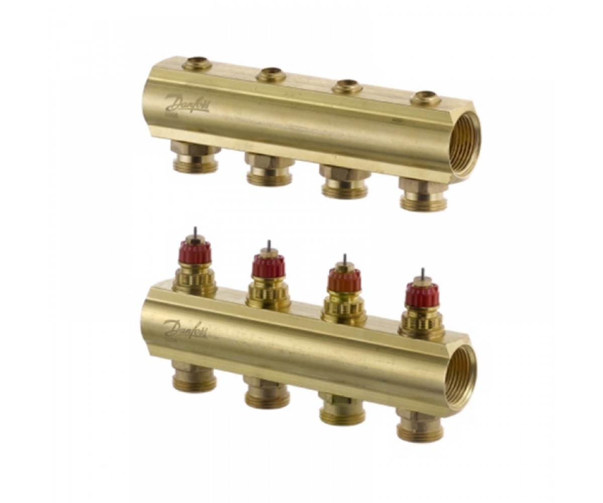 Колектор на 4 контури DANFOSS FHF-4 088U0504 088U0504