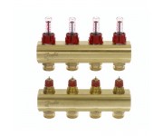 Колектор з витратоміром на 4 розетки DANFOSS FHF-4F 088U0524