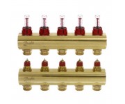 Колектор з витратоміром 5 виходів DANFOSS FHF-5F 088U0525