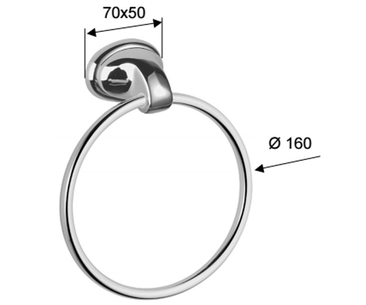 Вешалка  REVIVAL ACCESSORI REPA97063:Чертеж 