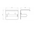 Бумагодержатель с полочкой  ROUND ADR_0221:Чертеж 
