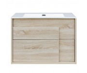 0021160SO CITY Тумба 80 з раковиною, колір дубу  (2пак) (1 сорт) DEVIT  0021160SO