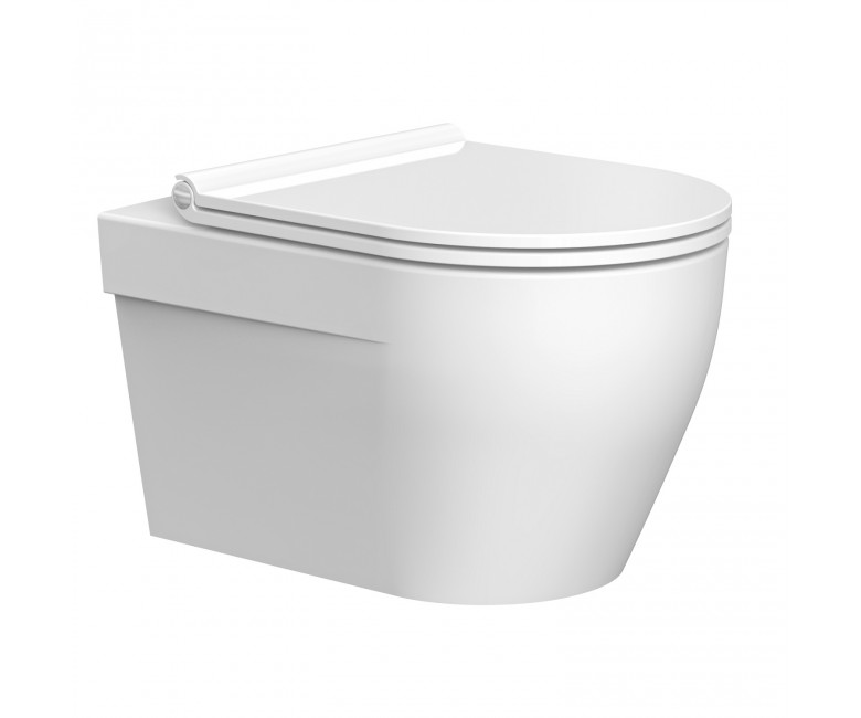 3020110 LAGUNA Підвісний безобідковий унітаз+кришка quick-fix, soft-close (1 сорт) DEVIT  3020110 3020110