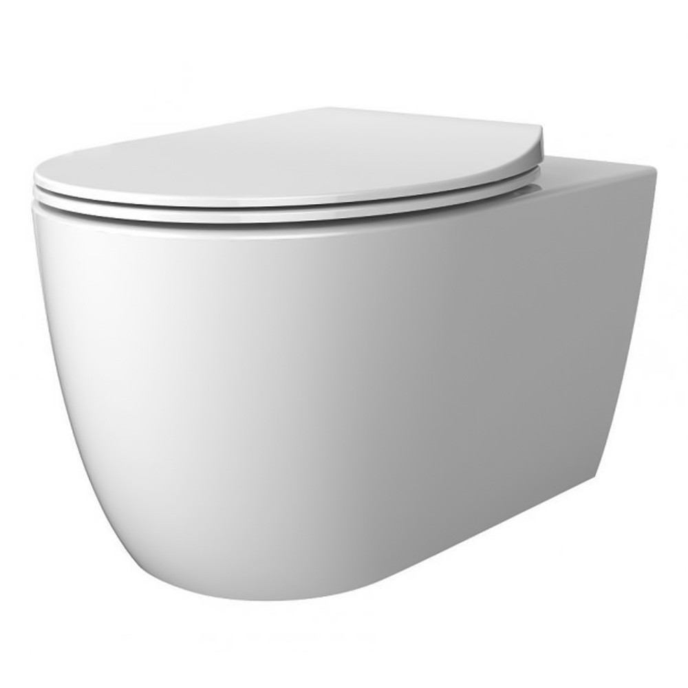 3020155 ACQUA NEW унітаз підвісний безобідковий, тонка кришка soft-close, quickfix( 2пак) (1 сорт)  ACQUA 3020155:Фото 2