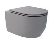 3030140G ART 3.0 Підвісний безобідковий унітаз з кришкою soft-close, Vortex Flush, сірий мат (1 сорт) DEVIT  3030140G
