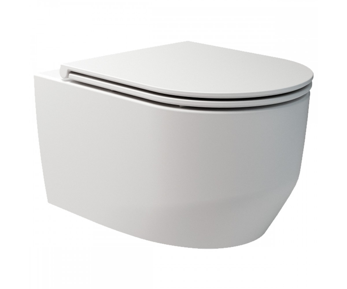 3030140W ART 3.0 унітаз підвісний безобідковий з кришкою soft-close, Vortex Flush, білий матовий (1 сорт)  3030140W:Фото 2