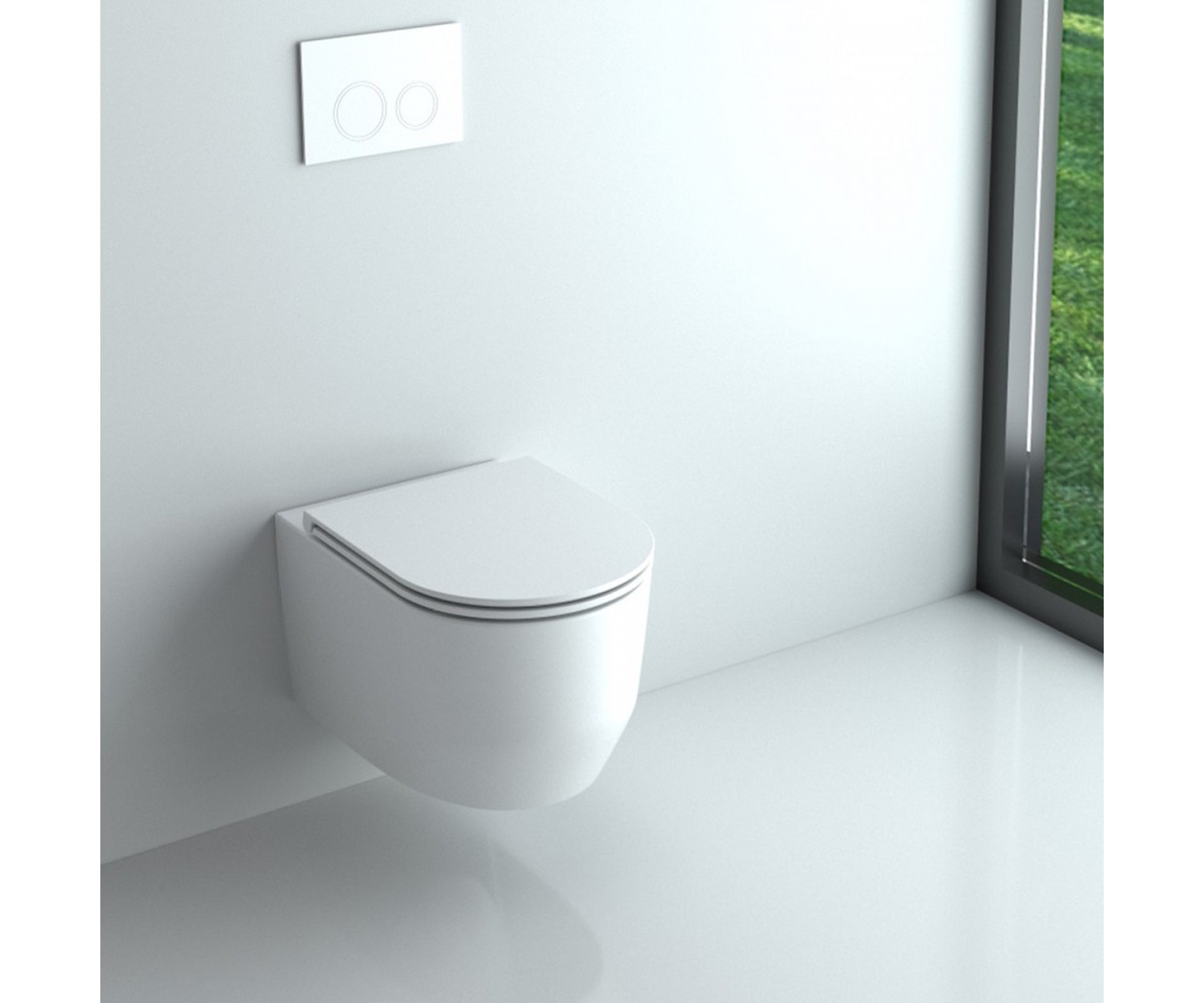 3030140W ART 3.0 унітаз підвісний безобідковий з кришкою soft-close, Vortex Flush, білий матовий (1 сорт)  3030140W:Фото 5