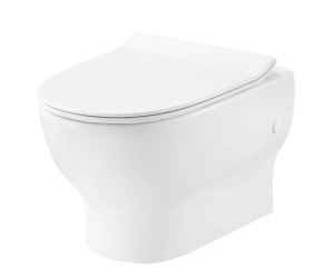 3120121 FRESH Унітаз підвісний безобідковий,тонка кришка soft-close, quickfix (2пак) (1 сорт) DEVIT  3120121