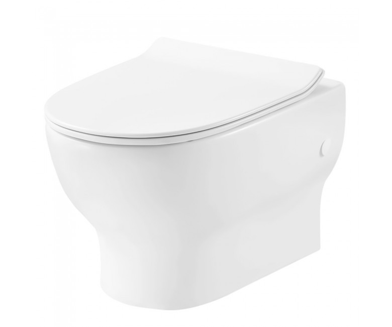 3120121 FRESH Унітаз підвісний безобідковий,тонка кришка soft-close, quickfix (2пак) (1 сорт) DEVIT  3120121 3120121