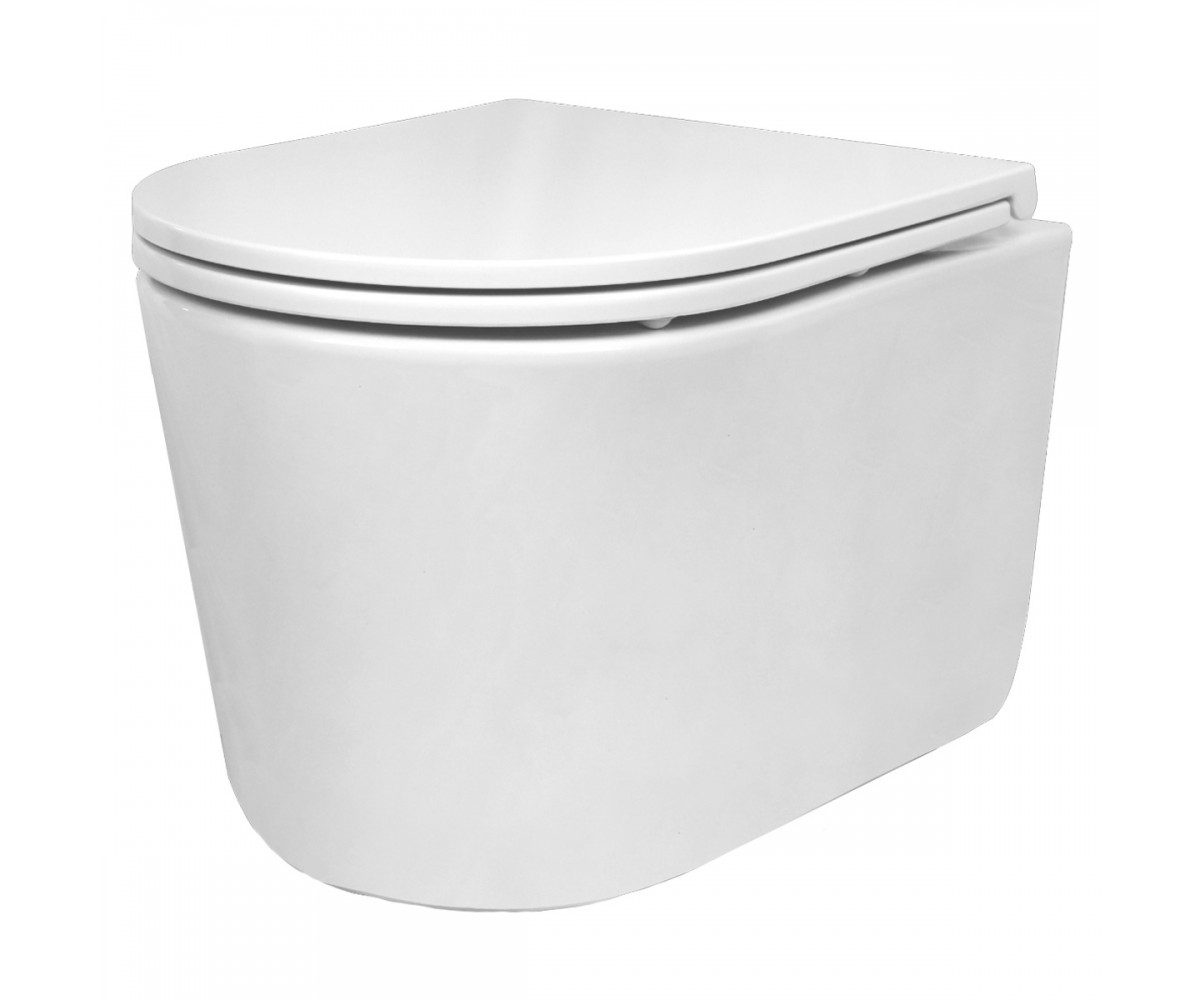 320150 STYLE Унітаз підвісний безобідковий з кришкою soft close, Vortex Flush (1 сорт) DEVIT  320150 320150