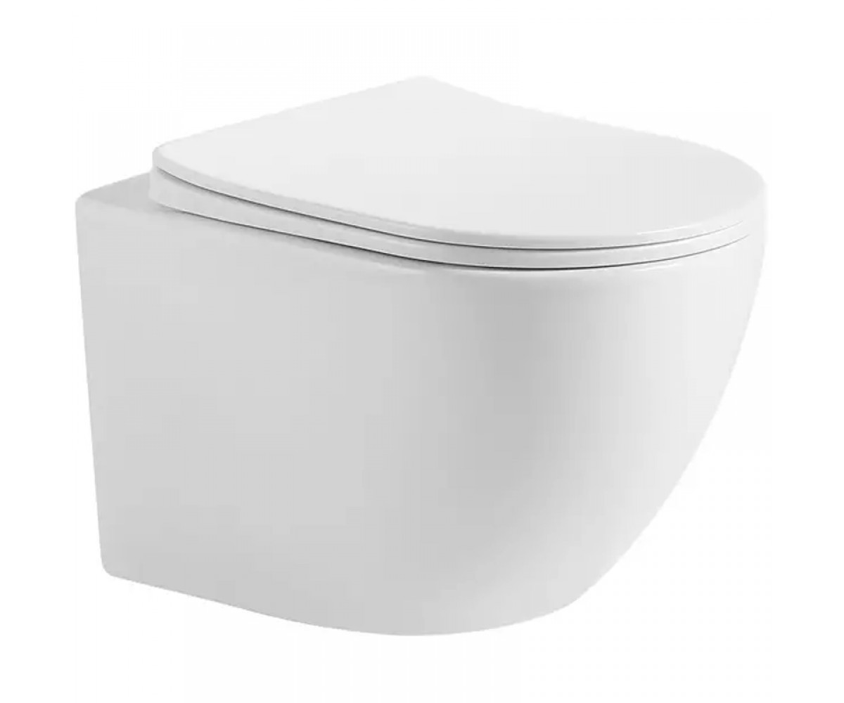 3303033 Lite підвісний унітаз з кришкою soft-close, Vortex Flush, білий глянець (1 сорт)  3303033:Фото 2