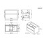 Комплект тумба с раковиной  COMFORT 332080W:Чертеж 