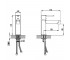 5050010B DO IT змішувач для раковини, колір brushed gun metal (1 сорт)  DO IT 5050010B:Чертеж 