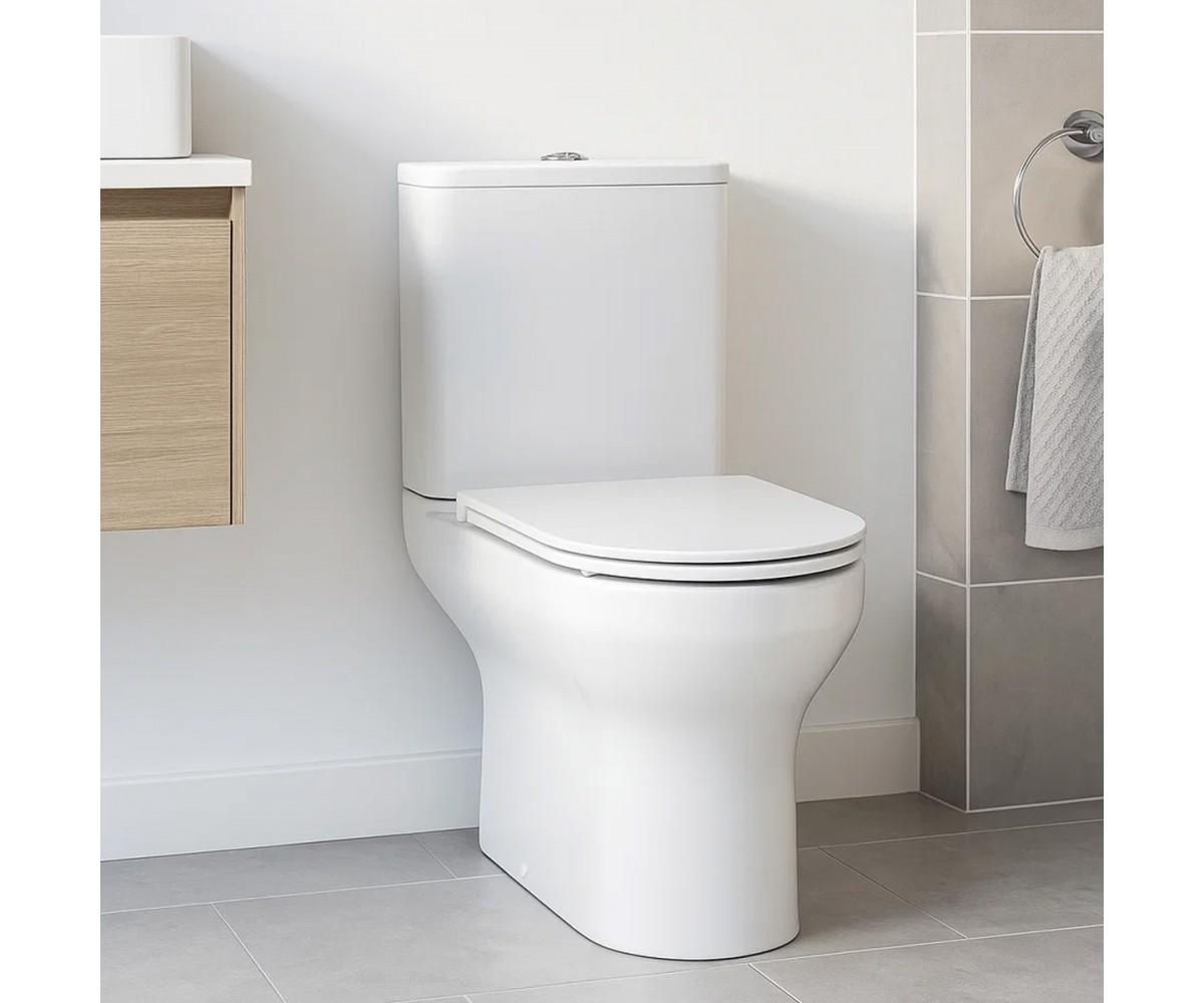 5810020 Life компакт з кришкою soft-close безобідковий, Vortex Flush, білий (1 сорт)  5810020:Фото 3