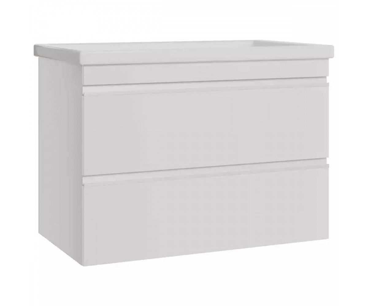753100W FRAME біла глянцева тумба 100см з раковиною та сифоном (1 сорт)  753100W:Фото 4