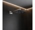 D113000000120BN Flow верхня душова лійка 250x250 мм з кронштейном, brushed nickel (1 сорт)  D113000000120BN:Фото 1