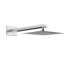 D113000000120BN Flow верхня душова лійка 250x250 мм з кронштейном, brushed nickel (1 сорт)  D113000000120BN:Фото 2