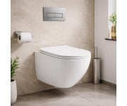 DBA70251111W Balance Підвісний безобідковий унітаз з кришкою soft-close, Vortex Flush, білий глянець (1 сорт) DEVIT  DBA70251111W