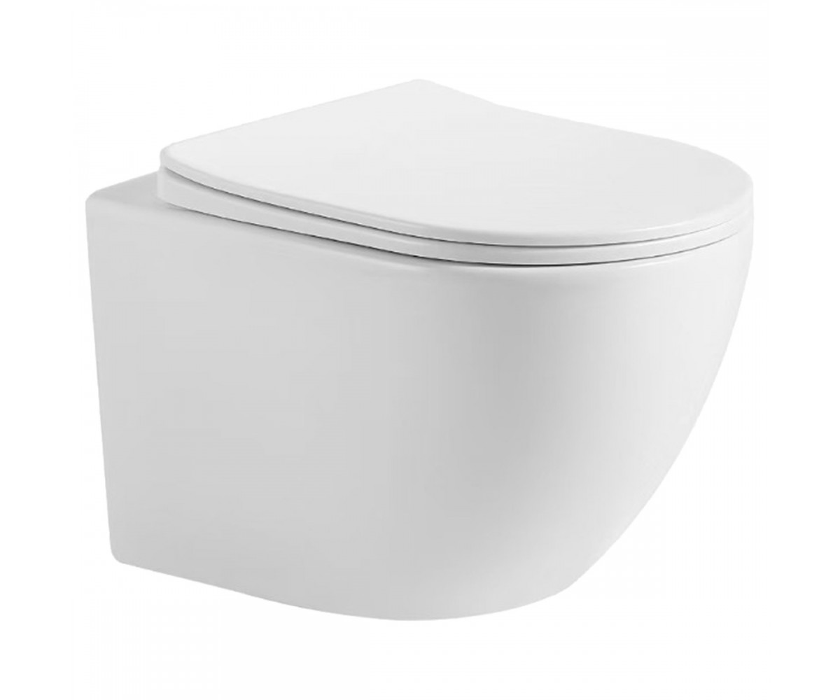 DBA70251111W Balance підвісний безобідковий унітаз з кришкою soft-close, Vortex Flush, білий глянець (1 сорт)  DBA70251111W:Фото