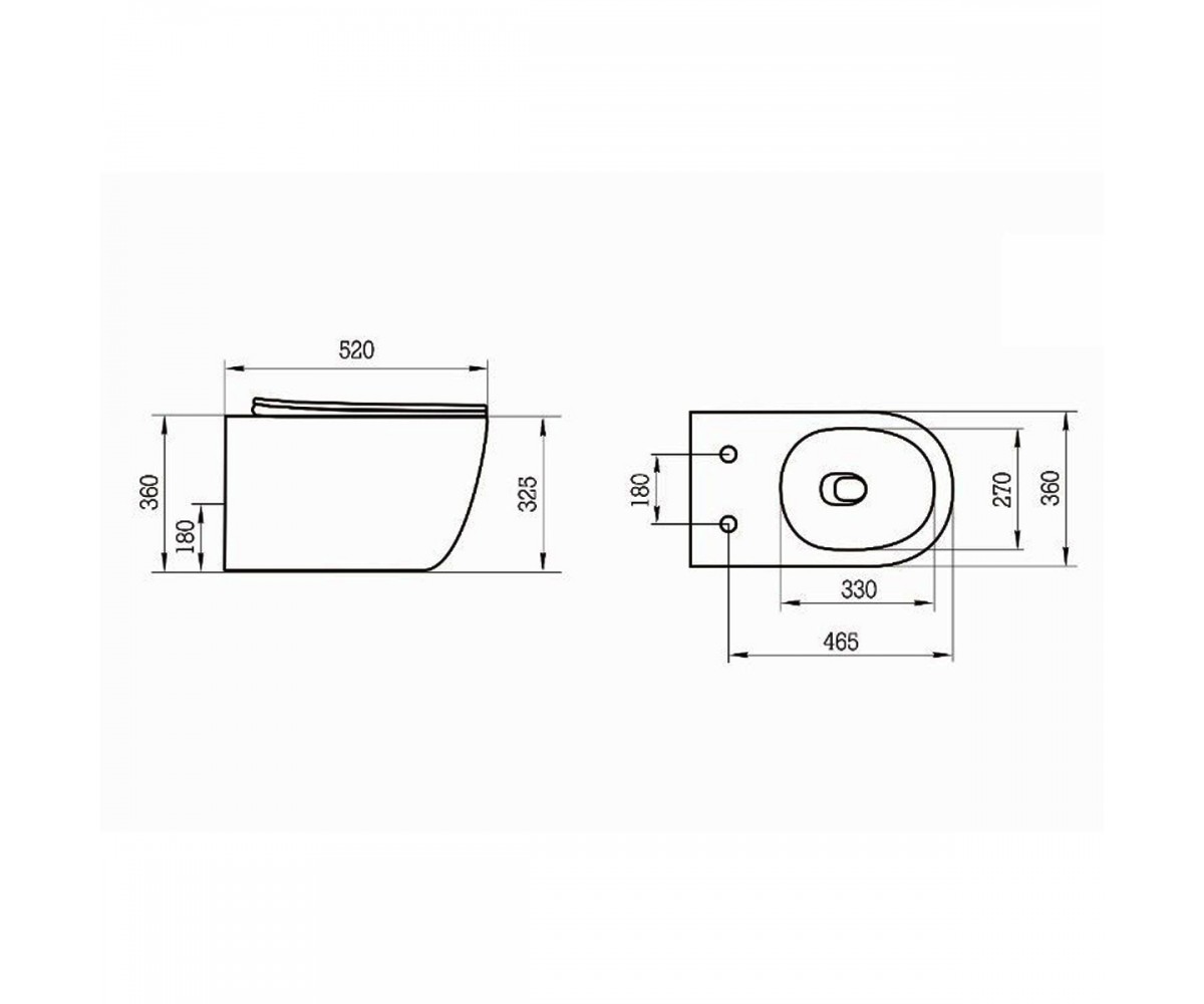 DBA70251111W Balance підвісний безобідковий унітаз з кришкою soft-close, Vortex Flush, білий глянець (1 сорт)  DBA70251111W:Фото