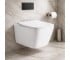 DBS71051111W Balance Square Підвісний безобідковий унітаз з кришкою soft-close, Vortex Flush, білий глянець (1 сорт) DEVIT  DBS71051111W DBS71051111W